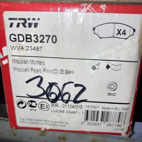 Bremsbelagsatz trw gdb3270 - trw,