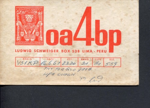 Qsl karte radio - 1, x